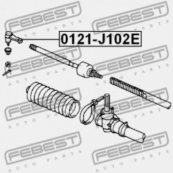 NYAKRÚDVÉG TOYOTA CAMI J100E,J102E,J122E 1999.05-2005.12 JP 45046-87401