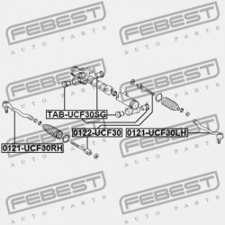 NYAKRÚDVÉG BAL OLDALI TOYOTA CELSIOR UCF3 2000.08-2006.08 JP 45470-59045