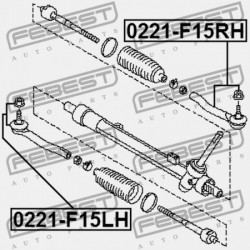 KORMÁNYRÚDVÉG JOBBRA NISSAN JUKE F15 2010.06- JP D8520-1KA0A