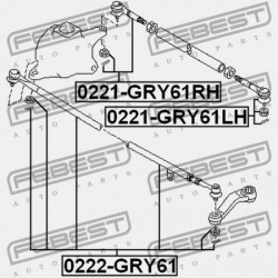 KORMÁNYRÚDVÉG JOBBRA NISSAN PATROL(GR) Y61 1997.10-2010.03 EL D8520-VS42A