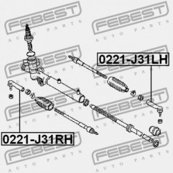 KORMÁNYRÚDVÉG JOBBRA NISSAN TEANA J31 2006.04-2008.02 EL D8520-9Y025