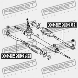 KORMÁNYRÚDVÉG BALRA NISSAN NOTE UK MÁRKA E11E 2006.01-2013.08 EL 48647-1U61A