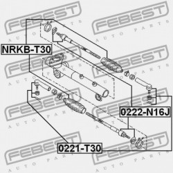 NYOMÓRÚDVÉG NISSAN X-TRAIL T30 2004.03-2006.12 CA D8520-0P725
