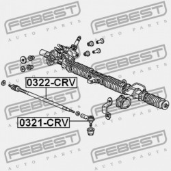 KORMÁNYRÚDVÉG HONDA CR-V RD5 2002-2006 EU 53541-S5A-003
