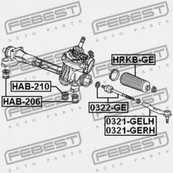 JOBB OLDALI KORMÁNYRÚDVÉG HONDA FIT GE6 2009-2014 JP 53540-TF0-003