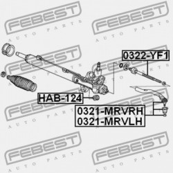 KORMÁNYRÚDVÉG BAL OLDALI HONDA PILOT YF1 2003-2007 US 53560-S3V-A02