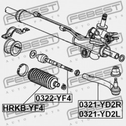 JOBB OLDALI KORMÁNYRÚDVÉG HONDA PILOT YF4 2009-2014 GN 53540-STX-A02