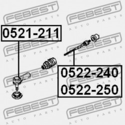 KORMÁNYRÚDVÉG MAZDA FAMILIA BJ 1998-2000 JP 8AG4-32-280