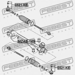 KORMÁNYRÚDVÉG MAZDA CX-5 KE 2011-2012 EU KD31-32-280