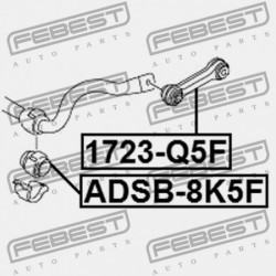 ELSŐ STABILIZÁTOR PERSELY AUDI A5/S5 COU.SPORT. 2008- CA 8K0411327A