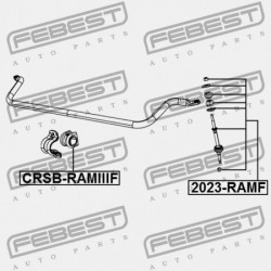 ELSŐ STABILIZÁTOR PERSELY DODGE RAM IV 2009-2018 52013406AA