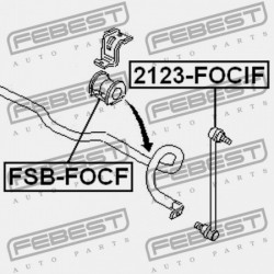 ELSŐ STABILIZÁTOR PERSELY FORD FOCUS CAK 1998-2005 EU 98AG-5484-DA