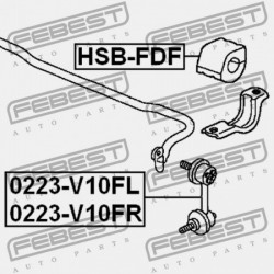 ELSŐ STABILIZÁTOR PERSELY HONDA CIVIC 4D FD1 2006-2014 JP 51306-SNA-A02