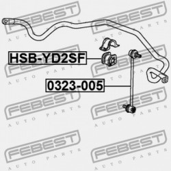 ELSŐ STABILIZÁTOR PERSELY HONDA PILOT YF1 2003-2007 US 51306-STX-A12
