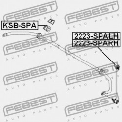 ELSŐ STABILIZÁTOR PERSELY KIA SHUMA,II/SEPHIA,II/MENTOR,II/SPECTRA 1997-2004 0K2NA34156