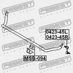 ELSŐ STABILIZÁTOR PERSELY MITSUBISHI PAJERO V20-50 1990.10-1999.11 JPN MR150094