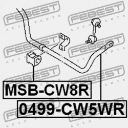 HÁTSÓ STABILIZÁTOR PERSELY MITSUBISHI OUTLANDER CW0 2006.11-2012.06 EUR/MMC-PROD. 4156A028