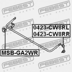 HÁTSÓ STABILIZÁTOR PERSELY MITSUBISHI ASX GA0 2010.04-2013.01 EUR 4156A085