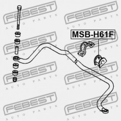 ELSŐ STABILIZÁTOR PERSELY MITSUBISHI PAJERO/MONTERO IO H60,70 1998.11-2005.03 G.EXP MR319193