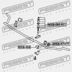 ELSŐ STABILIZÁTOR PERSELY MITSUBISHI L200 K60,70 1996.01-2007.12 G.EXP/MMTH MR519863