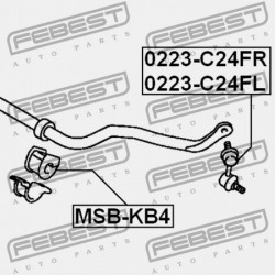 ELSŐ STABILIZÁTOR PERSELY MITSUBISHI PAJERO/MONTERO SPORT KH0 2008.07-2013.01 EUR/MMTH MR992317