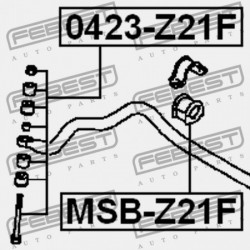 ELSŐ STABILIZÁTOR PERSELY MITSUBISHI COLT/COLT PLUS Z20 2002.10- JPN MR961835