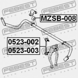 ELSŐ STABILIZÁTOR PERSELY MAZDA 6 WAGON GY 2002-2005 EU GJ6A-34-156
