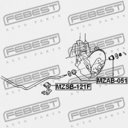 ELSŐ STABILIZÁTOR PERSELY MAZDA DEMIO DW 1996-1999 JP D107-34-156