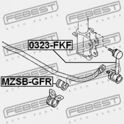 HÁTSÓ STABILIZÁTOR PERSELY MAZDA FAMILIA BJ 1998-2000 JP GE4T-28-156