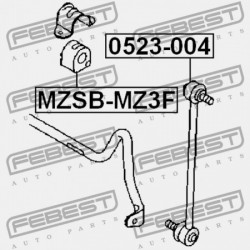 ELSŐ STABILIZÁTOR PERSELY MAZDA 3 BK 2003-2006 EU BP4K-34-156A