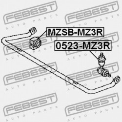 HÁTSÓ STABILIZÁTOR PERSELY MAZDA 3 BK 2003-2006 EU BP4K-28-156D