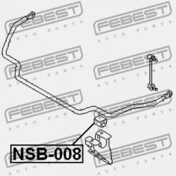 ELSŐ STABILIZÁTOR PERSELY NISSAN TERRANO R50 1995.09-2002.08 JP 54613-4P007