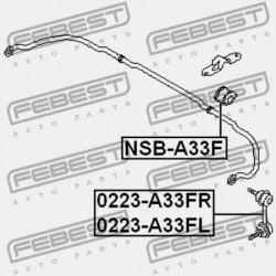 ELSŐ STABILIZÁTOR PERSELY NISSAN PRIMERA P12E 2002.01-2007.05 EL 54613-2Y003