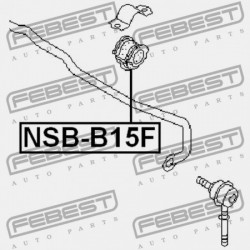 ELSŐ STABILIZÁTOR PERSELY NISSAN ALMERA UK MÁRKA N16E 2000.02-2006.11 EL 54613-4M718
