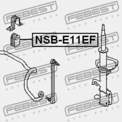 ELSŐ STABILIZÁTOR PERSELY NISSAN NOTE UK MÁRKA E11E 2006.01-2013.08 EL 54613-9U000
