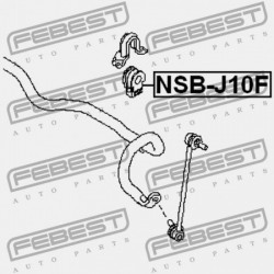 ELSŐ STABILIZÁTOR PERSELY NISSAN QASHQAI J10E 2006.12-2013.12 EL 54613-JD03A
