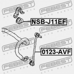ELSŐ STABILIZÁTOR PERSELY NISSAN QASHQAI UK MÁRKA J11E 2013.12- EL 54613-4EA0B