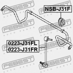 ELSŐ STABILIZÁTOR PERSELY NISSAN TEANA J31 2006.04-2008.02 EL 54613-9Y002