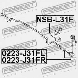 ELSŐ STABILIZÁTOR PERSELY NISSAN ALTIMA L31 2001.08-2006.10 CA 54613-8J002