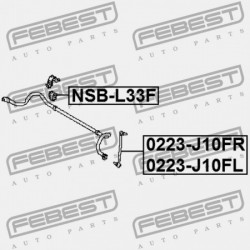 ELSŐ STABILIZÁTOR PERSELY NISSAN TEANA RUS MÁRKA L33R 2014.01- EL 54613-3TT0A