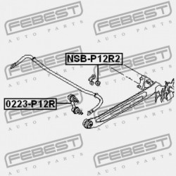 HÁTSÓ STABILIZÁTOR PERSELY NISSAN PRIMERA P12E 2002.01-2007.05 EL 54613-AU102