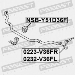 ELSŐ STABILIZÁTOR PERSELY NISSAN Q70/M Y51 2010.05- GL 54613-1MD9A