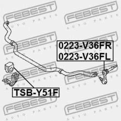 ELSŐ STABILIZÁTOR PERSELY NISSAN Q70/M Y51 2012.01-GR 54613-1MA9A