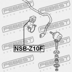ELSŐ STABILIZÁTOR PERSELY NISSAN CUBE Z10 1998.02-2002.10 JP 54613-2U000
