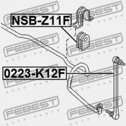 ELSŐ STABILIZÁTOR PERSELY NISSAN MICRA K12E 2002.11-2010.07 EL 54613-3U800
