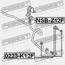 ELSŐ STABILIZÁTOR PERSELY NISSAN TIIDA JPN MÁRKA C11 2005.08-2012.06 GL 54613-4V10A