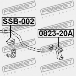 ELSŐ STABILIZÁTOR PERSELY SUBARU LEGACY B12 1998.04-2003.06 EL 20401-FA021