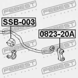 ELSŐ STABILIZÁTOR PERSELY SUBARU IMPREZA G11 2000.02-2007.04 JP 20401-AC011