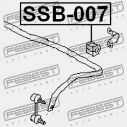 HÁTSÓ STABILIZÁTOR PERSELY SUBARU IMPREZA G11 2000.02-2007.04 JP 20464-AE020