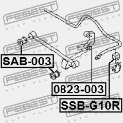 HÁTSÓ STABILIZÁTOR PERSELY SUBARU IMPREZA G10 1992.05-2002.03 EL 20401-FA010